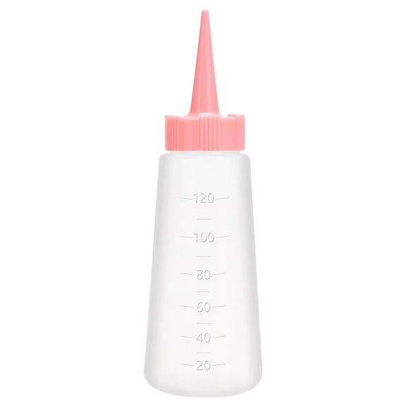 120ml Hair Oil Applicator Bottle Salon Shampoo Applicator Hair Cleaning Bottle Plastic Squeeze Bottle