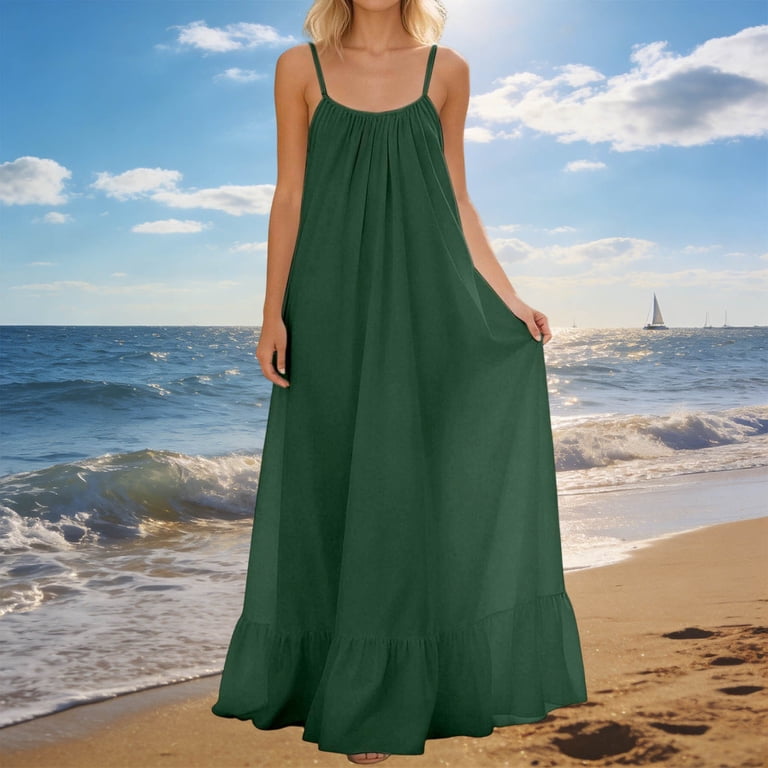 green ruched tank dress PH5 Grove Rosie Ruched Tank Dress - Green