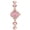 Cherry Blossom Pink (Gift Box), variant on Women's Four-Leaf Clover Bracelet Watch, Crystal Inlaid Dial, 3ATM Waterproof, Rose Gold Plated Casual Wristwatch