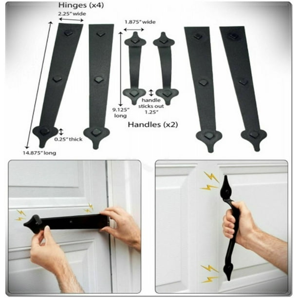 Unique Garage Door Handle Hardware Kit with Modern Design