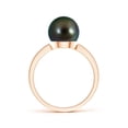 thumbnail image 2 of ANGARA Classic Tahitian Cultured Pearl Solitaire Ring in 14K Rose Gold for Women | June Birthstone, Birthday, Anniversary, Jewelry Gift for Women | Pearl Ring, 2 of 8