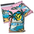 thumbnail image 2 of Retro Summer Van Fun 10x13 Poly Mailers - Tropical Theme, Durable Packaging, 2 of 10