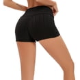 thumbnail image 5 of RUNNING GIRL Women High Waist Yoga Shorts Butt Lift Workout Shorts Black S, 5 of 7