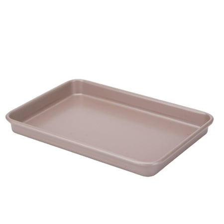 

Rectangular Baking Tray Multipurpose Non-Stick DIY Biscuit Cake Pan Practical Kitchen Baking Tools Pink 9.5 In
