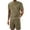 Army Green, variant on Miqool Mens Big & Tall Short Sets 2 Piece Outfits Summer Tracksuits Casual Short Sleeve T-Shirt and Shorts Set with Pockets