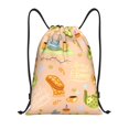 thumbnail image 1 of Xecao Scandinavian Style Hygge Pattern Sports Drawstring Backpack - String Swim Gym Bag with Wet Proof Pocket for Women&Men-Medium, 1 of 6