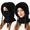 Black, variant on Winter Fleece-Lined Balaclava Hood for Men & Women, Knitted Hat with Scarf & Face Cover, Adjustable, Christmas Gift
