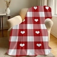 thumbnail image 4 of EGNMCR Couverture Jetée, Couverture Jetée pour Canapé Couverture en Flanelle de la Saint-Valentin Jetée Cœurs d'Amour Rouges Douce Duveteuse Plus H Couvertures en Molleton Confortables pour Canapé Sofa Lit Détente Cadeaux Idéaux pour Enfants Couverture en Flanelle, 4 of 7