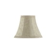 thumbnail image 4 of Aspen Creative 30077-2 Small Bell Shape Chandelier Clip-On Lamp Shade Set (2 Pack), Transitional Design in Beige, 6" bottom width (3" x 6" x 5"), 4 of 6