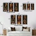 thumbnail image 4 of Designart "Modern African Beauty in Cultural Attire II" African American Woman Framed Wall Art Set Of 3 - Brown Woman African American Frame Gallery Wall Set For Home Decor, 4 of 6