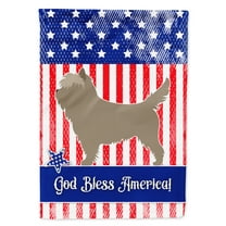Carolines Treasures BB8367GF Cairn Terrier American Flag Garden Size  Small multicolor