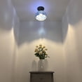 thumbnail image 3 of Enjoy Décor Lamps 8-Inch Tiffany Style 1-Light Bronze Flush Mount Light with Stained Glass Bowl, 3 of 5