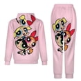 thumbnail image 2 of The Powerpuff Girls Unisex Adult Sweatsuits Hoodie & Sweatpants Long Sleeve Hooded Sweatshirt Matching Joggers Tracksuit Sets M, 2 of 9