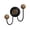 Black #009, variant on Double Head Suction Cup Hooks - No Drill No Damage Wall Mount for Bathroom, Kitchen, Door - Easy Install Space Saving Hooks for Towels and Clothes