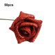 thumbnail image 4 of Wosthever 50 piezas de flores artificiales ABS de bajo mantenimiento, durabilidad duradera para cualquier ocasión, decoración artificial para Decoración del hogar rojo, 4 of 6