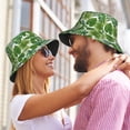 thumbnail image 6 of Green plants flowers and leaves Bucket Hat Foldable Fisherman Outdoor Summer Camping Travel Hiking Caps for Men Women, 6 of 7