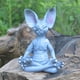 thumbnail image 2 of Adornos de gato para meditación con postura sentada, decoración creativa para el hogar y el jardín, artesanías de resina, 2 of 6