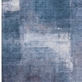 thumbnail image 3 of HomeRoots 665282 8 x 10 ft. Navy Blue & Ivory Abstract Transitional Washable Machine Made Rectangle Area Rug with UV Protection, 3 of 9