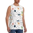 thumbnail image 2 of Balery Easter Rabbit Camisetas sin mangas para hombre, absorbe la humedad y protege contra el mal olor.-Small, 2 of 7