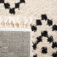 thumbnail image 6 of Safavieh Moroccan Fringe Talbot Geometric Shag Area Rug, Cream/Charcoal, 5'3" x 7'6", 6 of 10
