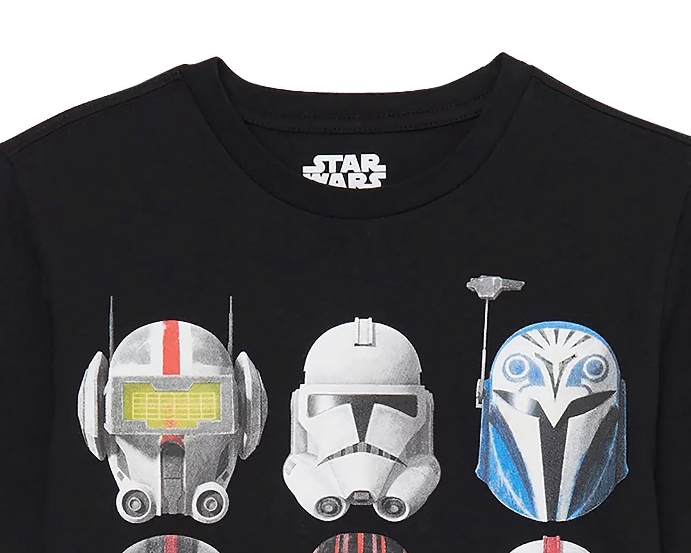 Star Wars Boys Clone Helmets, Crew Neck, Short Sleeve