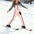 thumbnail image 5 of FRSASU Womens Ski Snow Bibs Pants Insulated Water Resistant Overalls Snowboarding Winter Waterproof Pants Women Pink, 5 of 9