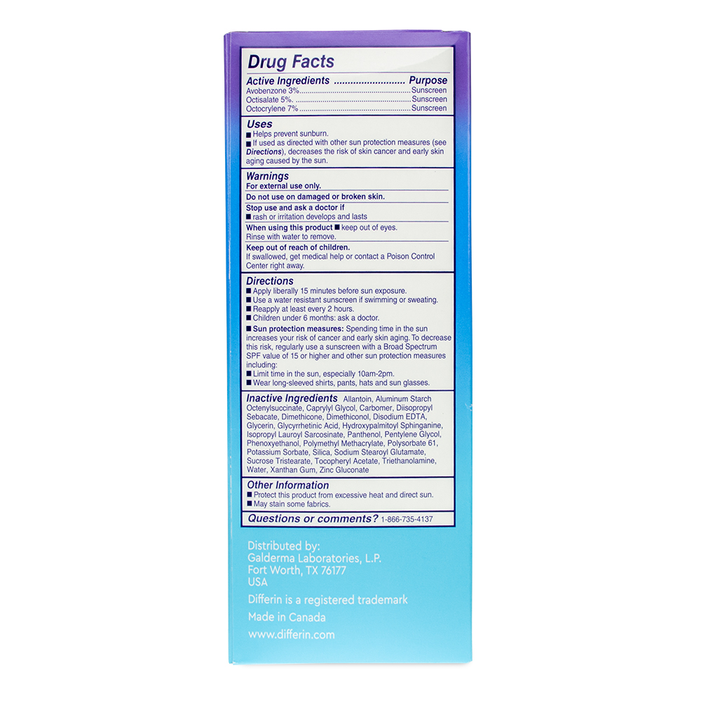 differin oil control spf