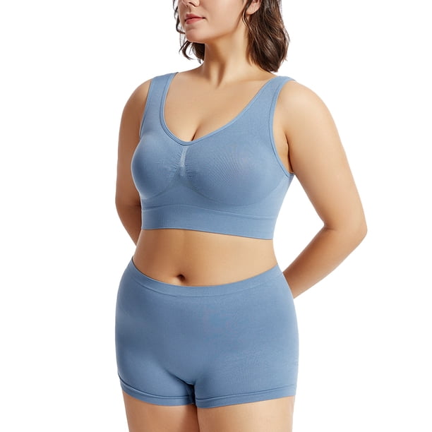 Conjunto de lencería floral de encaje para mujer - Dos piezas: sujetador y braguitas - Diseño sexy de poliéster - Ropa de dormir para la noche de bodas - Tallas S-XXXXXL