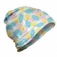 thumbnail image 1 of Floral Unisex Beanie, Orchids with Paint Spots, Hiking Outdoors, Multicolor, by Ambesonne, 1 of 1