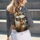 thumbnail image 5 of Balery American Wildlife Deer Forest Mochila Clásica Impresa Básica para Viaje, Mochila Escolar Resistente al Agua, Mochila de Lona con Correas Ajustables-Medium, 5 of 5