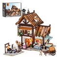 thumbnail image 1 of Juego de ladrillos de construcción FUNWHOLE Medieval Tailor Shop 1994 unidades, 1 of 6