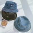thumbnail image 2 of CoCopeaunts Baby Bucket Hat Solid Cowboy Pocket Child Fisherman Hat Summer Sunscreen Boys Girl Outdoor Shade Cute Bucket Cap, 2 of 8