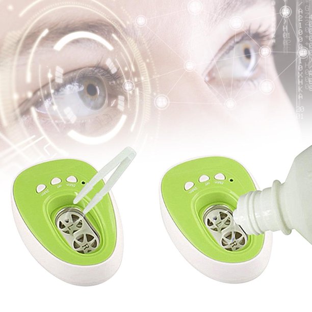 YLSHRF Ultrasonic Contact Lens Cleaner Auto Eye Protein Cleaning Case