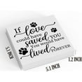 thumbnail image 3 of Zomyto 7"x7" Dog Sympathys From Dogs Lover,Remembrances If Love Could Have Saved You Decor Wooden Box Sign, 3 of 6