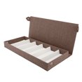 thumbnail image 2 of 6 Slots Linen Eyeglass Storage Box Fashion Eyewear Display Organizer Home Travel Store, 2 of 7