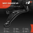 thumbnail image 4 of A-Premium Front Right Lower Control Arm with Ball Joint & Bushing, Compatible with Mitsubishi Mirage 2014-2015 2017-2023, Mirage G4 2017-2023, 4 of 6