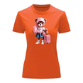 thumbnail image 3 of Playera Blusa De Osita Lista Para Viajar Fashion Moda Casual Ropa Para Mujer Color Anaranjado Talla Chica Marca Emil SaEs, 3 of 4