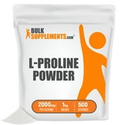 BulkSupplements.com L-Proline Powder, 2000mg - Amino Acid Supplement (1 Kilogram)