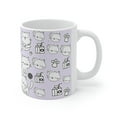 thumbnail image 6 of BeABetterHumanStore Cool Coffee Cat Dad Mug Ceramic Designer Cups 11oz Gift Dishwasher Safe, 6 of 12
