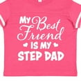 thumbnail image 4 of Inktastic My Best Friend is My Step Dad with Hearts Boys or Girls Toddler T-Shirt, 4 of 5