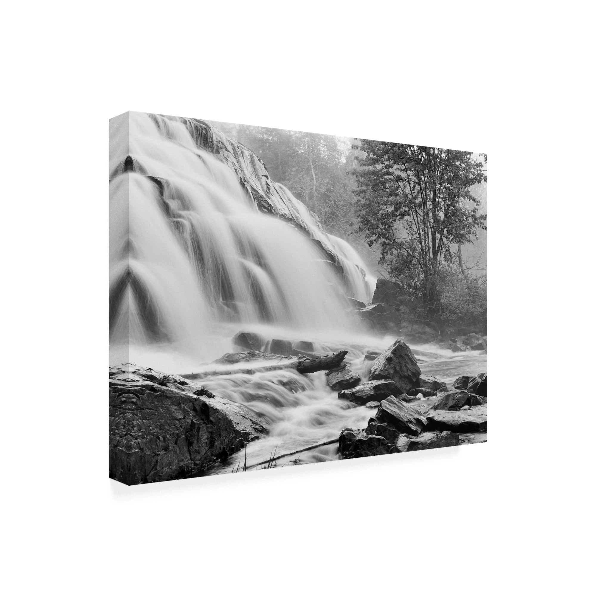 Trademark Fine Art 'Bond Falls And Rocks' Canvas Art by Monte Nagler