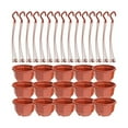 thumbnail image 4 of CarpNettore 15 Pieces Hanging Planters Plant Containers with Hook Flower Pots Plant Pots for 13cmx7.5cm, 4 of 9
