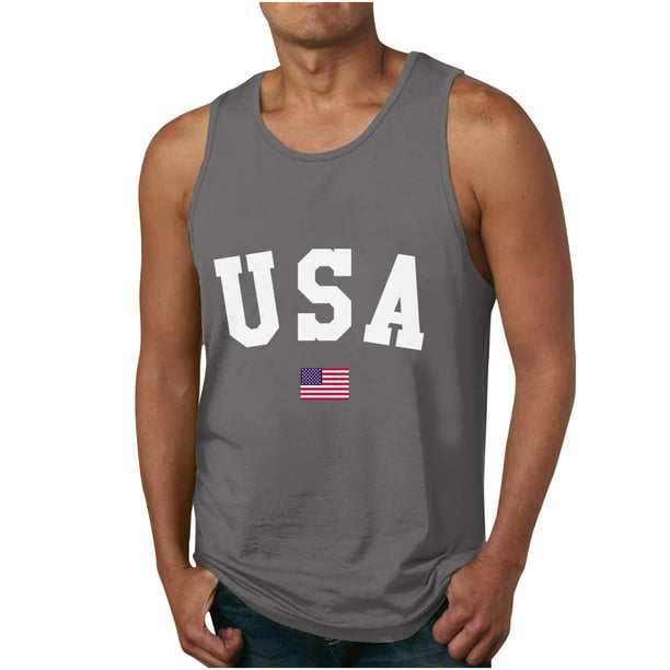 Camiseta de Cuello Redondo sin Mangas para Hombres Camiseta de Cuello Redondo para Hombres
