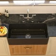 thumbnail image 3 of DeerValley DV-1K0015 Fireclay Farmhouse Kitchen Sink with Sink Grid and Basket Strainer, 3 of 18
