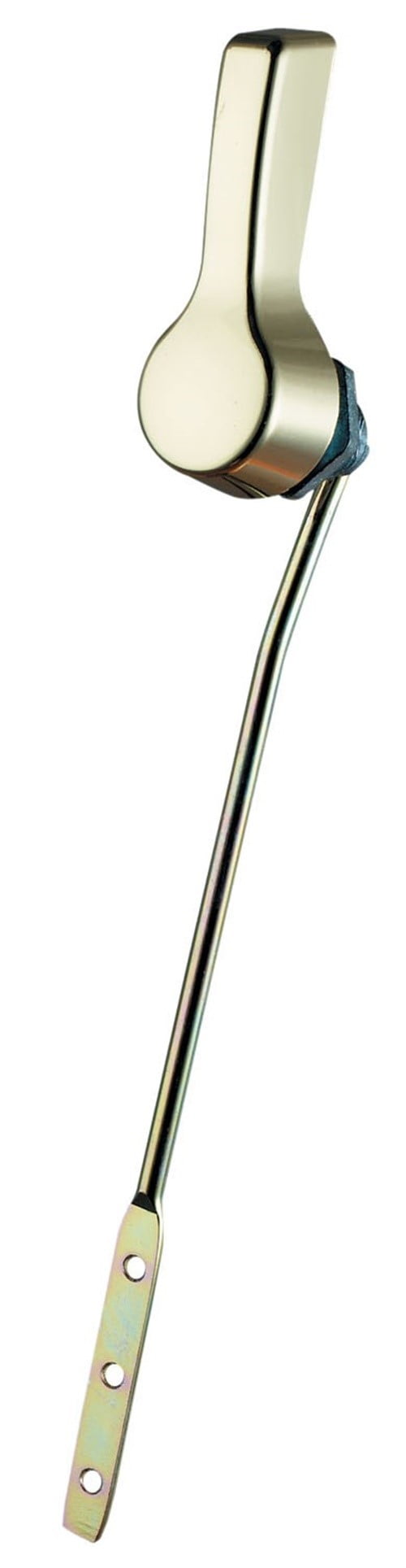 Flush Lever with Lock Nut, Polished Brass