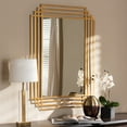 thumbnail image 5 of Baxton Studio Kalinda Art Deco Antique Gold Finished Rectangular Accent Wall Mirror, 5 of 5