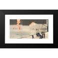 thumbnail image 2 of Kobayashi Kiyochika 14x9 Black Modern Framed Museum Art Print Titled - Hurrah for the Great Victory of the Navy of Great Japan at the Naval Battle of Incheon Between Japan and Russia (1904), 2 of 5