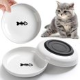 thumbnail image 1 of Cat Bowls WROSWT, cerámicos, antiderrames, antifatiga, paquete de 3, 1 of 6