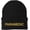 Black/Gold, variant on Paramedic Embroidered Beanie Hat | 100% Acrylic Winter Knit Cap for Emergency Medical Services First Responders (Black/Gold)