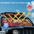 thumbnail image 5 of Uorisanigo Windshield Sun Shade Suitable for Jeep Wrangler JK JKU JL JLU 1997-2023 & Jeep Gladiator JT 2020-2023 16.5"x52.5" Funny Octopus Driving Front Window Sun Shade for Car Accessories, 5 of 7
